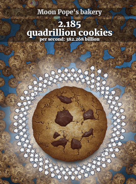 Screenshot of game Cookie Clicker